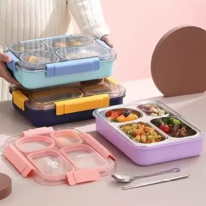 Multiple Purpose Stainless Steel Lunch / Bento Box 900ml 1 Containers Lunch Box  (710 ml, Thermoware)