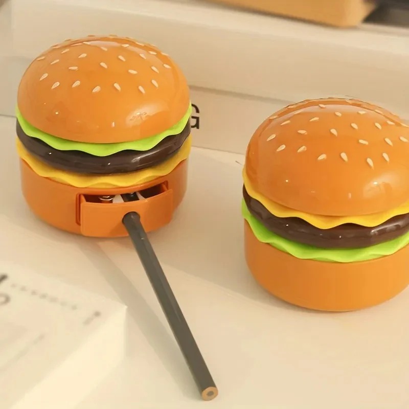 Burger LED Night Reading Lamp with Pencil Sharpener